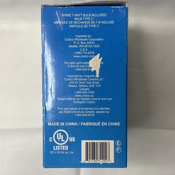 Christmas Holiday Night Light Veilleuse Gingerbread Man With Candy Cane Vintage - Picture 7 of 10